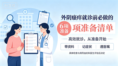 外阴瘙痒就诊前必做的6项准备清单