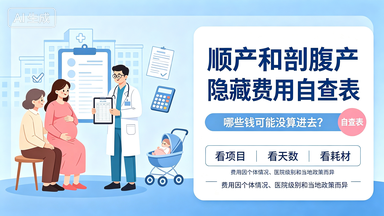顺产和剖腹产隐藏费用自查表：哪些钱可能没算进去？