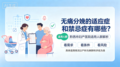 无痛分娩的适应症和禁忌症有哪些——黔西市妇产医院适用人群解析
