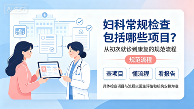 妇科常规检查包括哪些项目？——从初次就诊到康复的规范流程