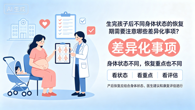 生完孩子后不同身体状态的恢复期需要注意哪些差异化事项——黔西家禾妇产医院产科解答
