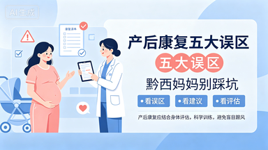 产后康复五大误区，黔西妈妈别踩坑