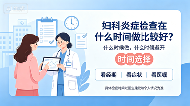 妇科炎症检查在什么时间做比较好？
