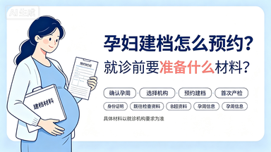孕妇建档怎么预约，就诊前要准备什么材料？