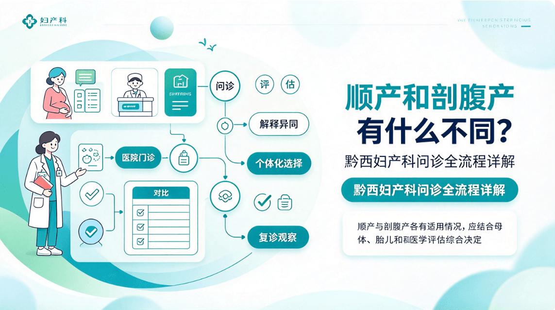 顺产和剖腹产有什么不同？黔西妇产科问诊全流程详解