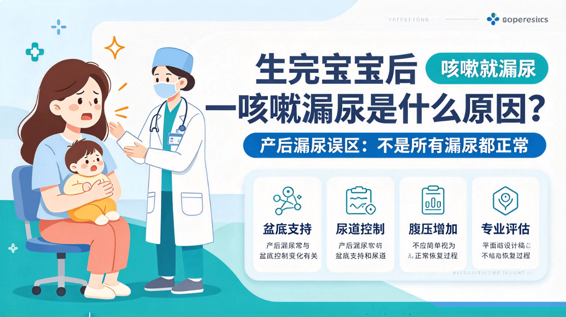 生完宝宝后一咳嗽就漏尿是什么原因？产后漏尿误区：不是所有漏尿都正常