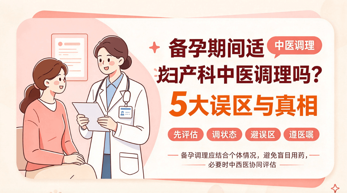 备孕期间适合找妇产科中医调理吗？5大误区与真相