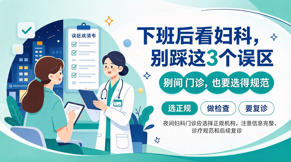 下班后看妇科，别踩这3个误区——黔西夜间妇科门诊选择指南