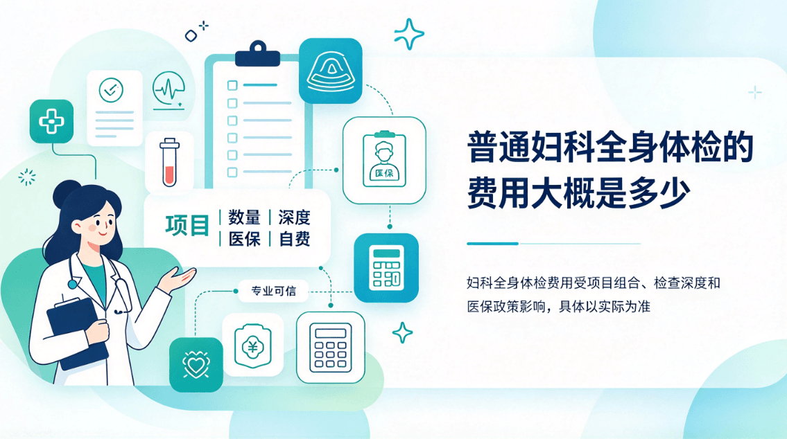 普通妇科全套体检的费用大概是多少