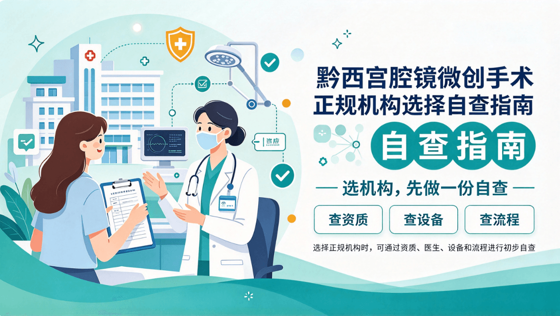 黔西宫腹腔镜微创手术正规机构选择自查指南
