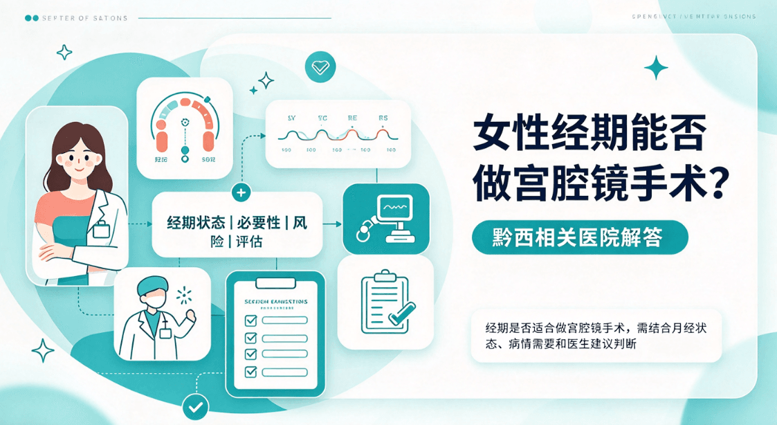 女性经期能否做宫腹腔镜微创手术？黔西相关医院解答