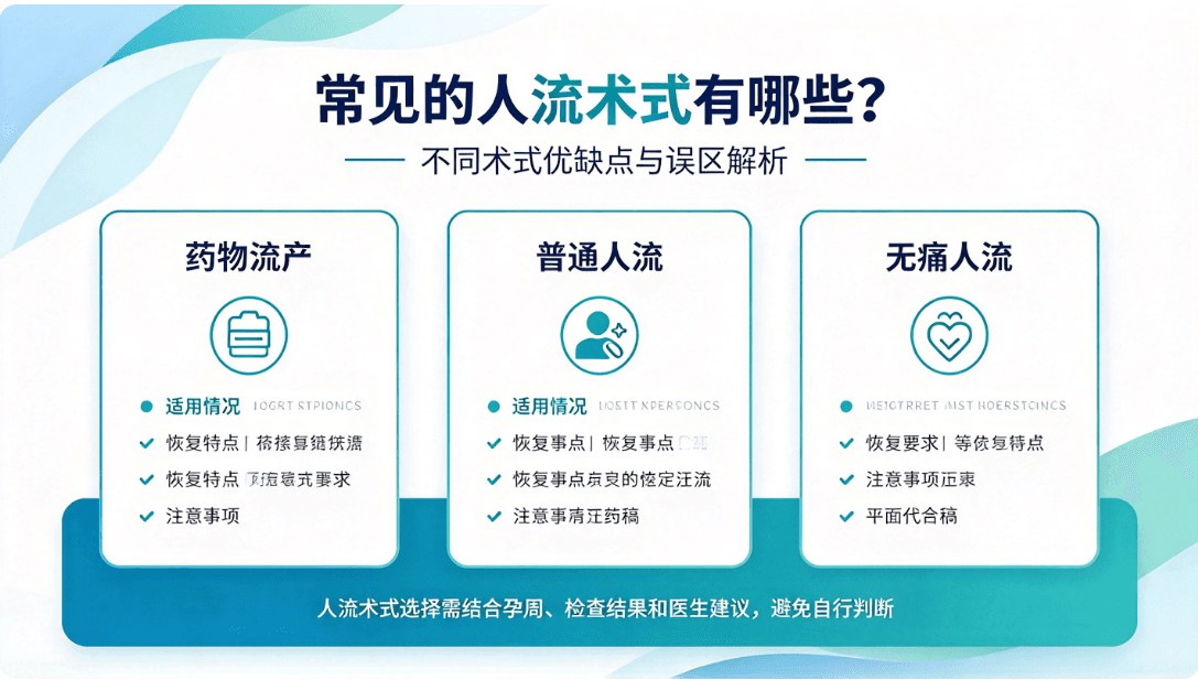常见的人流术式有哪些？不同术式优缺点与误区解析