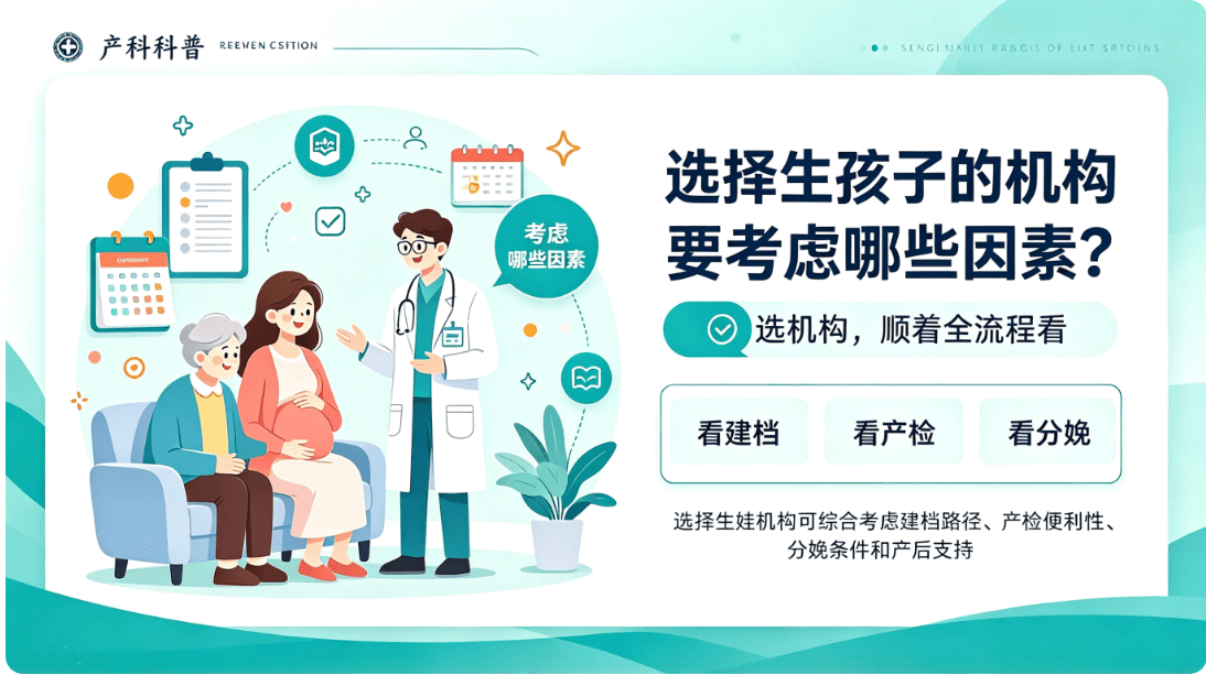 选择生孩子的机构要考虑哪些因素？从建档到分娩全流程关键节点